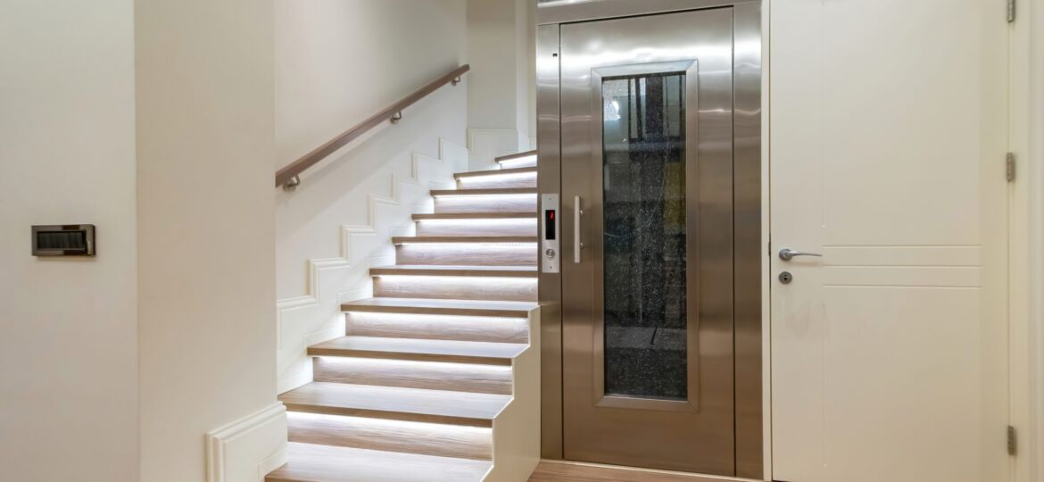 Stairs,And,Elevator,Of,Luxury,House